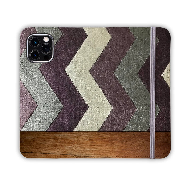 CHEVRON TWIST Folio Wallet | For iPhone 13 Pro Max, iPhone 12 Mini, iPhone 11, iPhone SE, iPhone Xr, Galaxy S21, Galaxy S20, Galaxy S10
