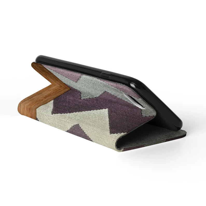 CHEVRON TWIST Folio Wallet | For iPhone 13 Pro Max, iPhone 12 Mini, iPhone 11, iPhone SE, iPhone Xr, Galaxy S21, Galaxy S20, Galaxy S10