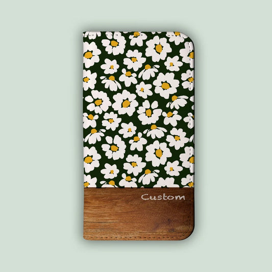 DAISY DREAMS Folio Wallet | For iPhone 13 Pro Max, iPhone 12 Mini, iPhone 11, iPhone SE, iPhone Xr, Galaxy S21, Galaxy S20, Galaxy S10
