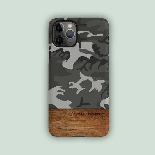 GREY CAMO Case | For Apple iPhone 13 Pro Max, iPhone 12 Mini, iPhone 11, iPhone SE, iPhone Xr, iPhone Xs, iPhone X, iPhone 8