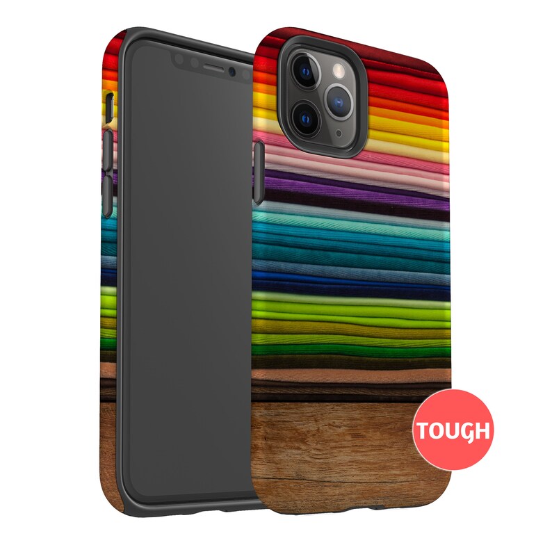 RAINBOW FOLDS Case | For Apple iPhone 13 Pro Max, iPhone 12 Mini, iPhone 11, iPhone SE, iPhone Xr, iPhone Xs, iPhone X, iPhone 8