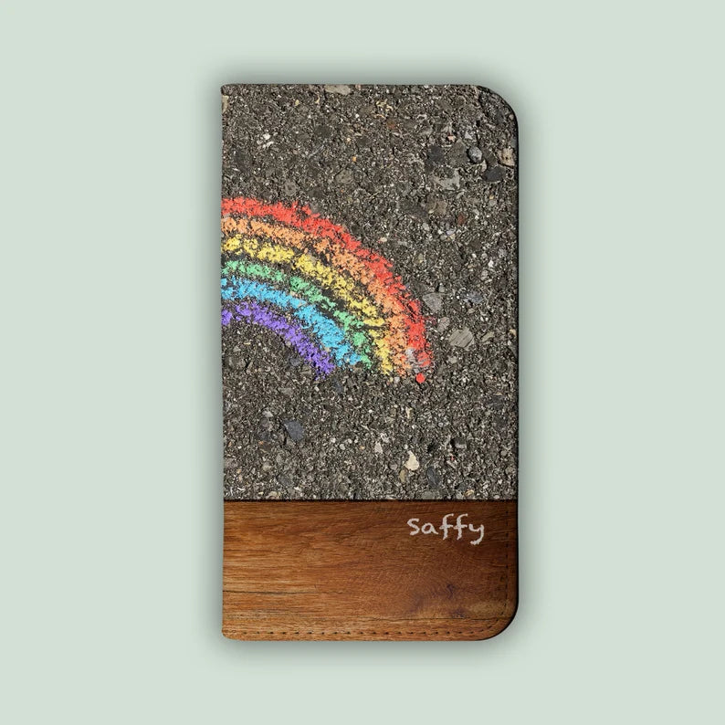 RAINBOW ROAD Folio Wallet | For iPhone 13 Pro Max, iPhone 12 Mini, iPhone 11, iPhone SE, iPhone Xr, Galaxy S21, Galaxy S20, Galaxy S10