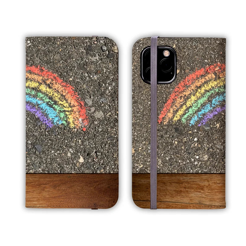 RAINBOW ROAD Folio Wallet | For iPhone 13 Pro Max, iPhone 12 Mini, iPhone 11, iPhone SE, iPhone Xr, Galaxy S21, Galaxy S20, Galaxy S10