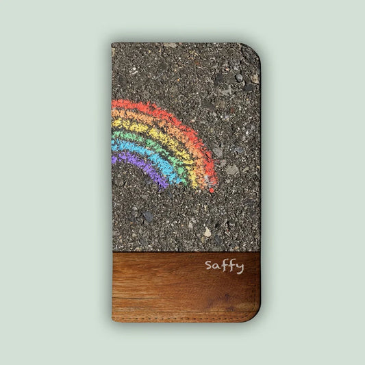 RAINBOW ROAD Folio Wallet | For iPhone 13 Pro Max, iPhone 12 Mini, iPhone 11, iPhone SE, iPhone Xr, Galaxy S21, Galaxy S20, Galaxy S10
