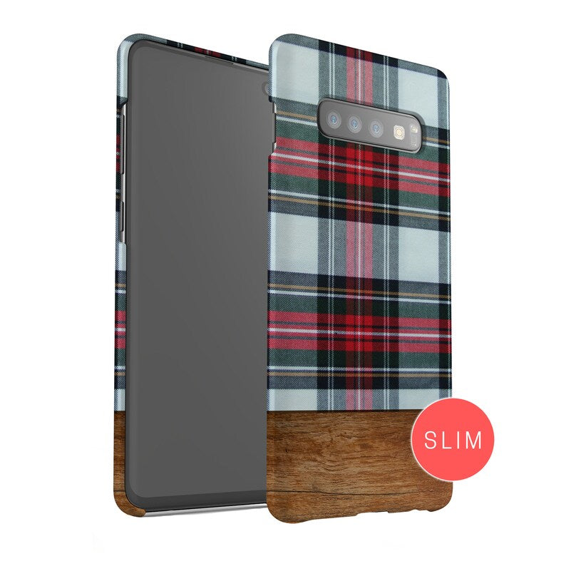 TARTAN RED Case | For Samsung Galaxy S10, Galaxy 10 Plus, Galaxy S10e, Galaxy J6